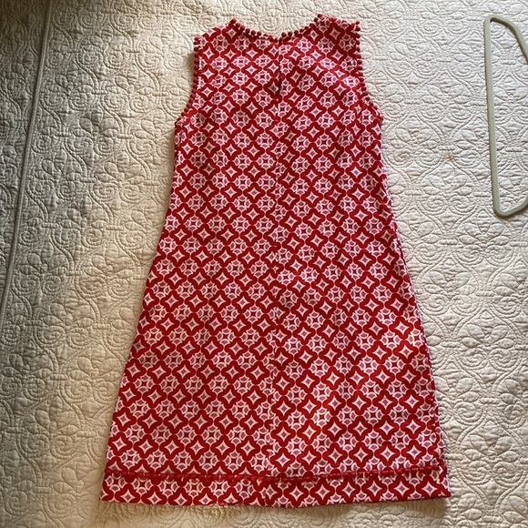 Boden Retro Linen Sleeveless Summer Dress with Pockets - Picture 5 of 10